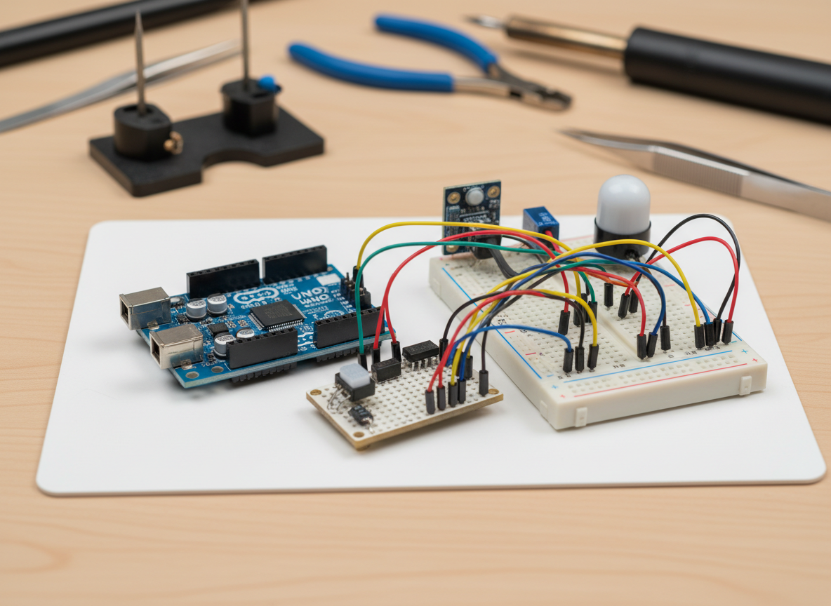 Arduino-based electronics prototype build